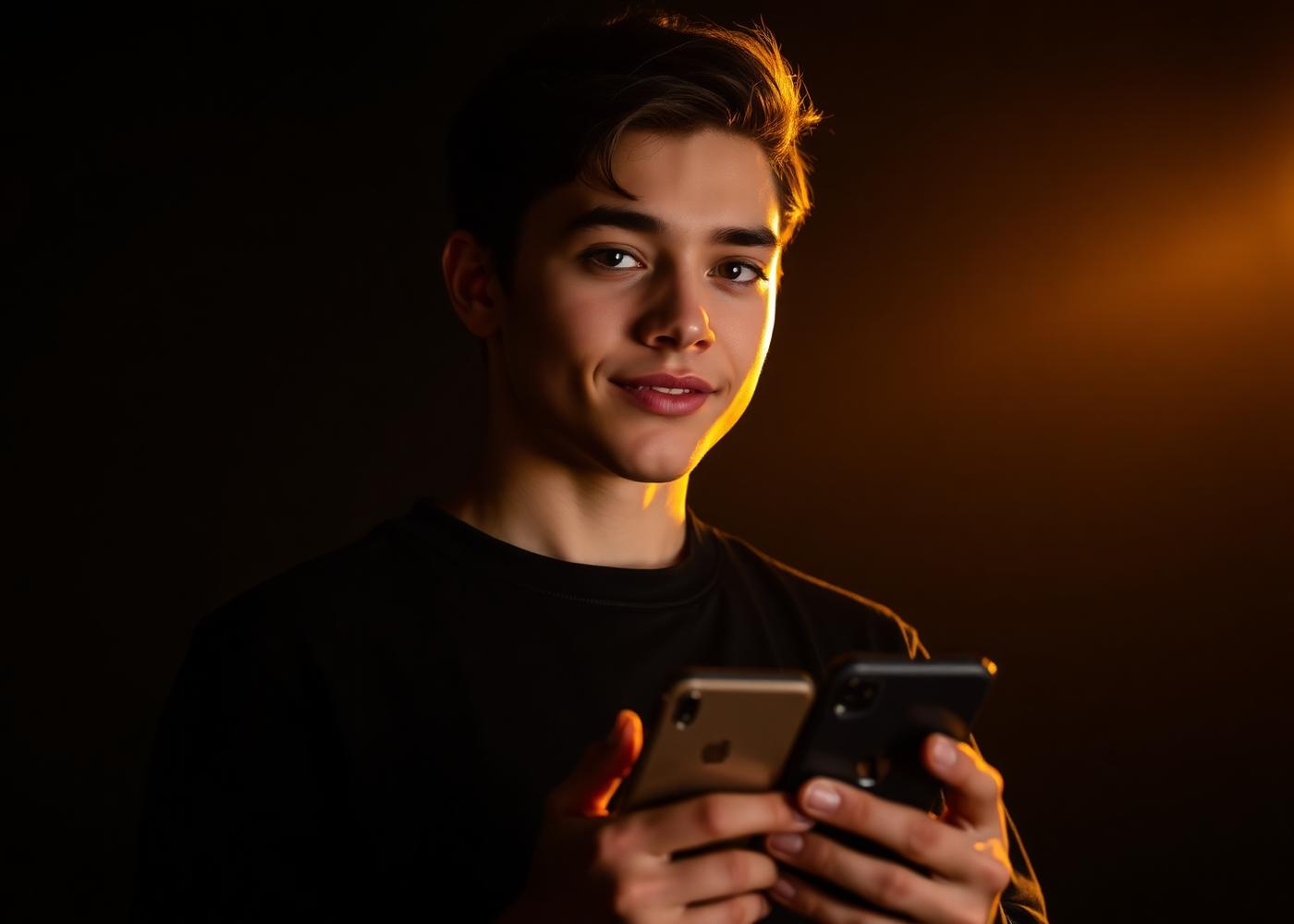 Brand partner portrait in warm gold light